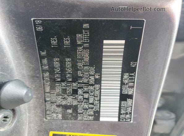 5TDJZRFH0JS882488 2018 TOYOTA HIGHLANDER Gray 360 interior view