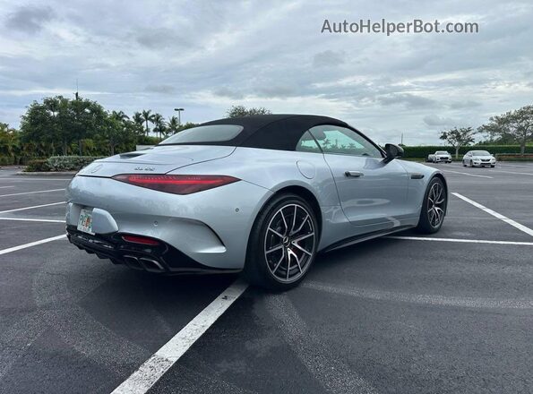 W1KVK8ABXNF006235 2022 MERCEDES-BENZ SL Синий Передняя правая четверть