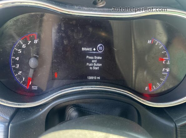 1C4RJEAGXKC596779 2019 JEEP GRAND CHER Red Instrument cluster view