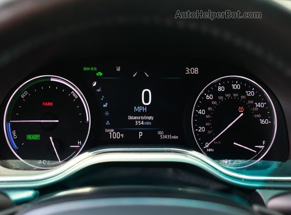 4T1EA1AB1NU011XXX 2022 TOYOTA AVALON Серебряный Вид щитка приборов