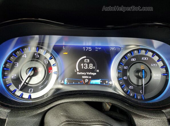 2C3CCABG9JH274755 2018 CHRYSLER 300 Blue Instrument cluster view