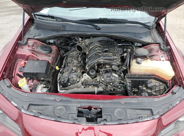 2C3CCABG9JH301582 2018 CHRYSLER 300 Burgundy Вид задньої частини салону
