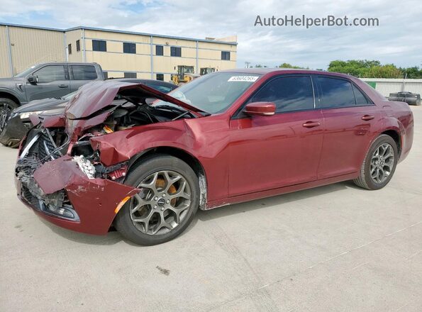 2C3CCAGG2JH300492 2018 CHRYSLER 300 Maroon Առջևի ձախ երեք քառորդ տեսարան