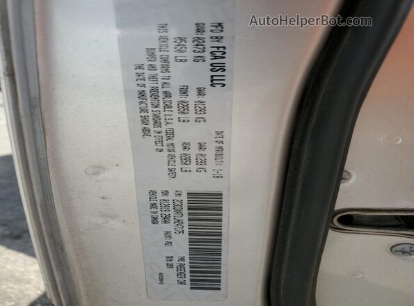 2C3CDXAT1JH247175 2018 DODGE CHARGER Серебряный Вид наклейки с VIN-кодом