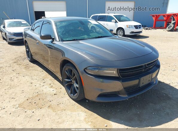 2C3CDXBG0JH335412 2018 DODGE CHARGER Pewter Передняя правая четверть
