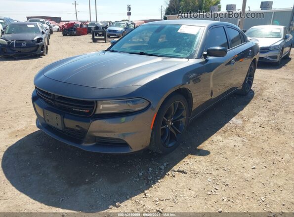2C3CDXBG0JH335412 2018 DODGE CHARGER Pewter Передняя левая четверть