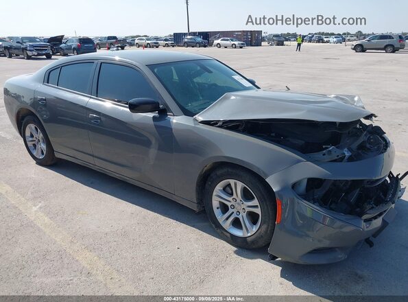 2C3CDXBG0PH651417 2023 DODGE CHARGER Серый Передняя правая четверть
