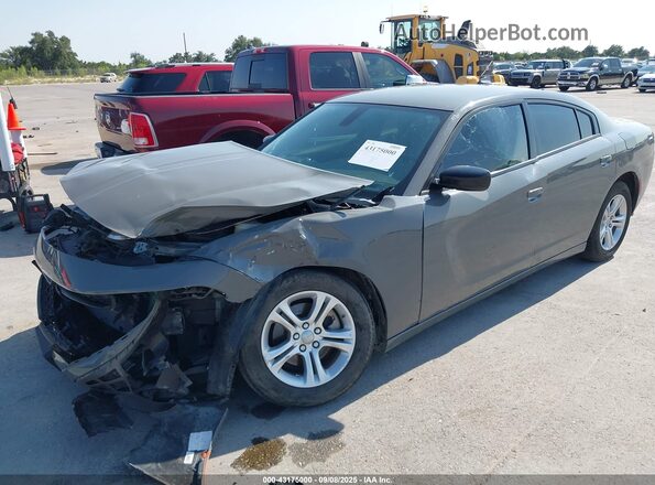 2C3CDXBG0PH651417 2023 DODGE CHARGER Серый Передняя левая четверть