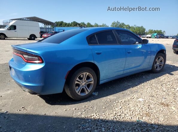 2C3CDXBG3JH335291 2018 DODGE CHARGER Blue Rear right