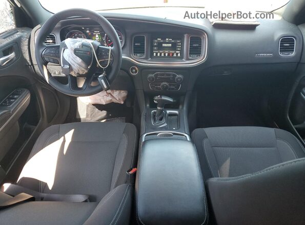 2C3CDXBG3JH335291 2018 DODGE CHARGER Blue Dashboard view