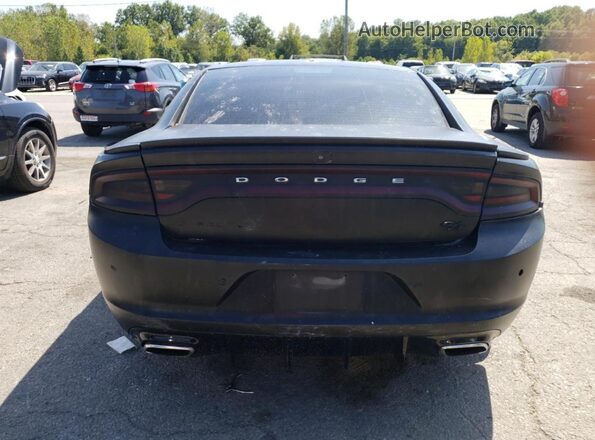 2C3CDXCT3JH134115 2018 DODGE CHARGER Black Rear view