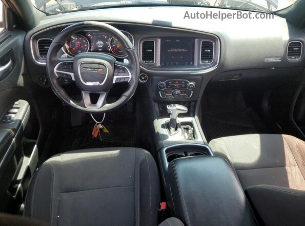 2C3CDXCT7JH133310 2018 DODGE CHARGER Black Առջևի վահանակի տեսք