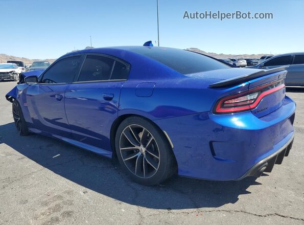 2C3CDXGJ4JH279785 2018 DODGE CHARGER Blue Tył lewy