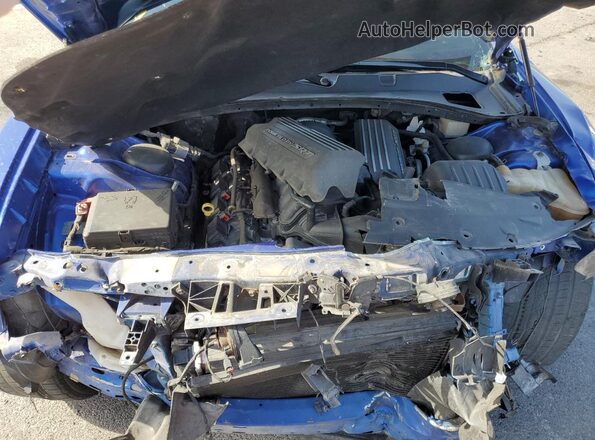 2C3CDXGJ4JH279785 2018 DODGE CHARGER Blue Widok wnętrza z tyłu