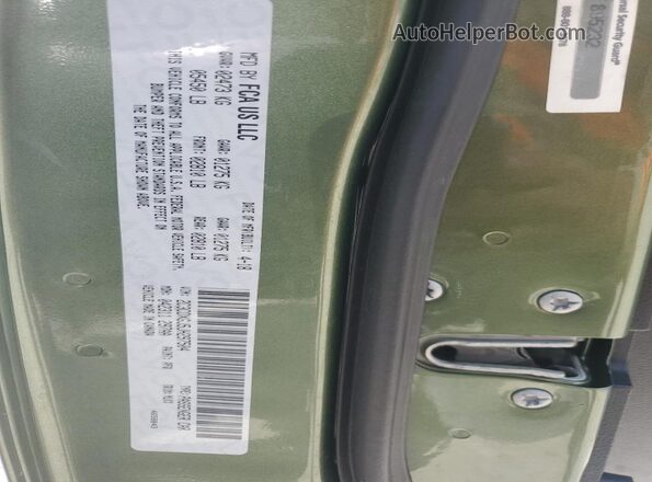 2C3CDXGJ5JH297504 2018 DODGE CHARGER Green ძრავის განყოფილების ხედი