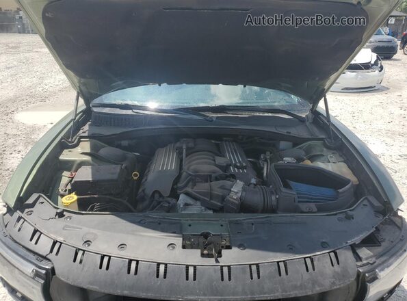 2C3CDXGJ5JH297504 2018 DODGE CHARGER Green უკანა სალონის ხედი