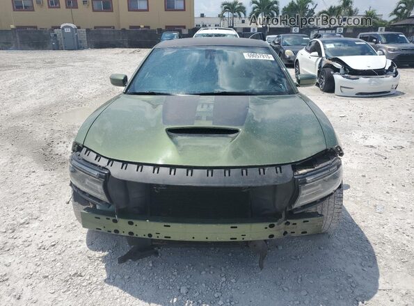 2C3CDXGJ5JH297504 2018 DODGE CHARGER Green წინა ხედი