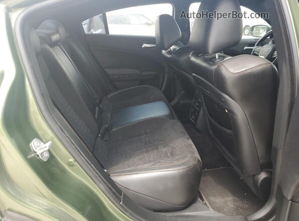 2C3CDXGJ5JH297504 2018 DODGE CHARGER Green უკანა სავარძლების ხედი