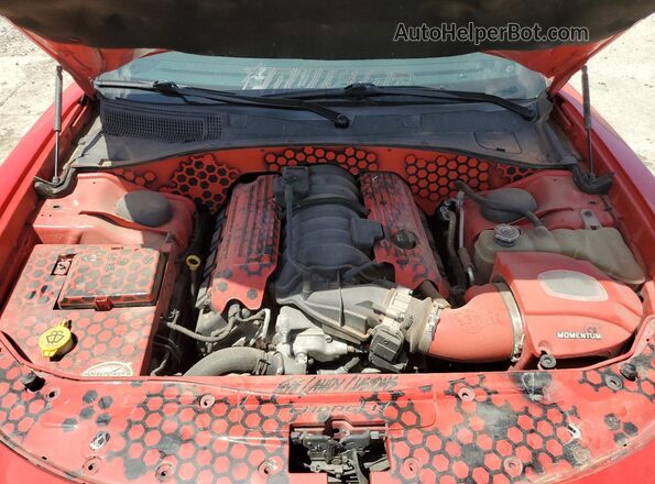 2C3CDXGJ8JH114144 2018 DODGE CHARGER Red Вид задньої частини салону