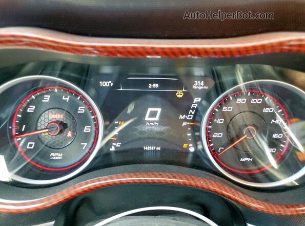 2C3CDXGJ8JH114144 2018 DODGE CHARGER Red Вид щитка приладів