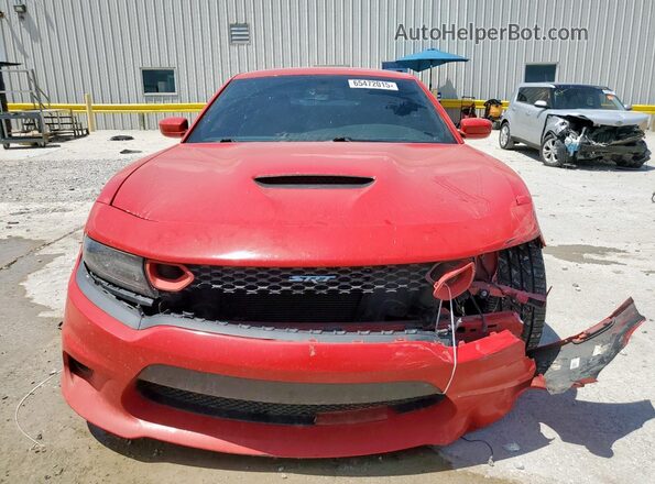 2C3CDXGJ8JH114144 2018 DODGE CHARGER Red Вид спереду