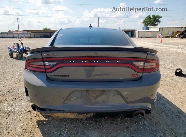2C3CDXGJ8JH135348 2018 DODGE CHARGER Gray Vista trasera