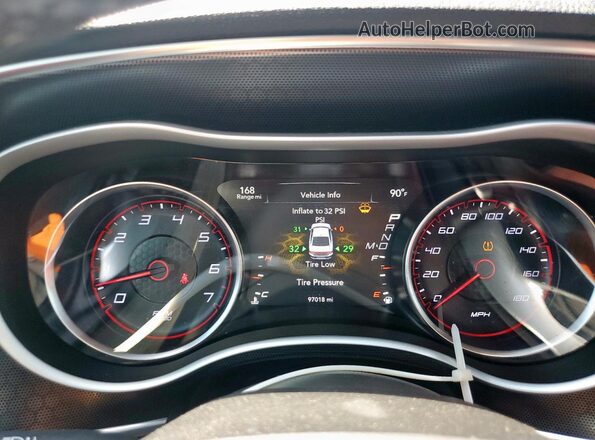2C3CDXGJ8JH135348 2018 DODGE CHARGER Gray Vista del cuadro de instrumentos