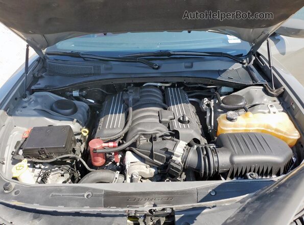 2C3CDXGJ8JH135348 2018 DODGE CHARGER Gray Vista interior trasera