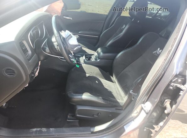 2C3CDXGJXJH122956 2018 DODGE CHARGER Серый Вид салона спереди