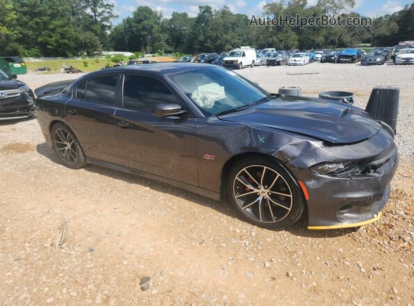 2C3CDXGJXJH122956 2018 DODGE CHARGER Серый Передняя правая четверть
