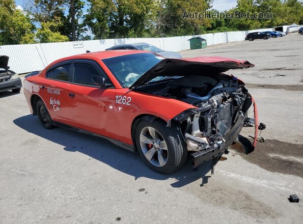 2C3CDXHG5JH203219 2018 DODGE CHARGER Red Delantero derecho