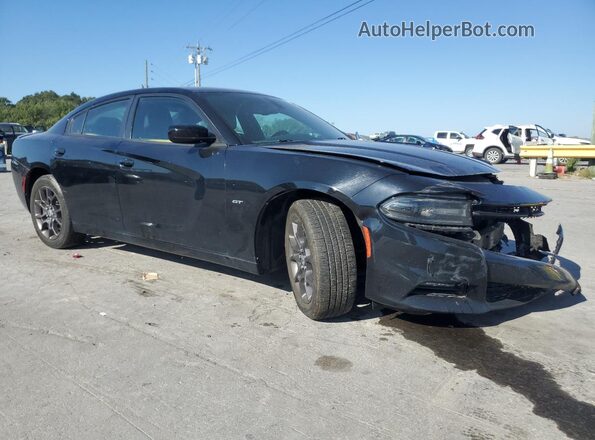 2C3CDXJG1JH201476 2018 DODGE CHARGER Черный Передняя правая четверть
