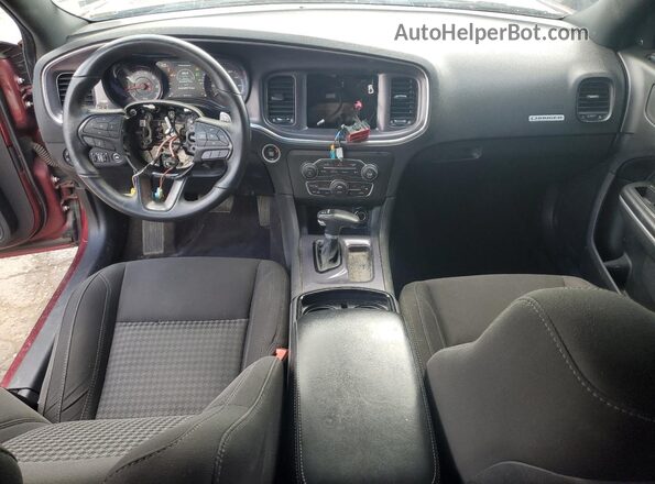 2C3CDXJG7JH115590 2018 DODGE CHARGER Maroon Dashboard view