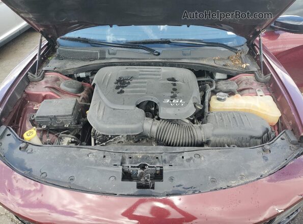 2C3CDXJG7JH115590 2018 DODGE CHARGER Maroon Rear interior view