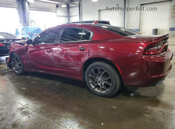 2C3CDXJG8JH136237 2018 DODGE CHARGER Burgundy Trasero izquierdo