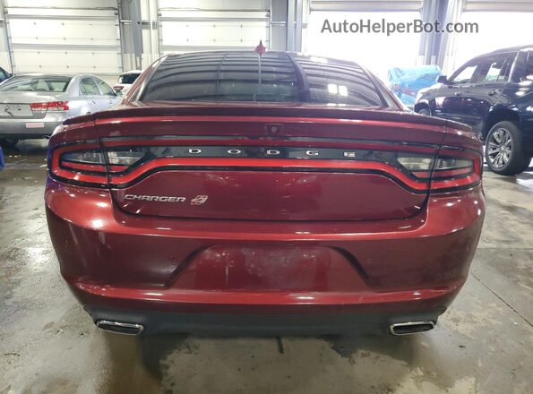 2C3CDXJG8JH136237 2018 DODGE CHARGER Burgundy Vista trasera