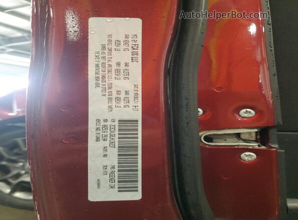 2C3CDXJG8JH136237 2018 DODGE CHARGER Burgundy Vista de la etiqueta del VIN