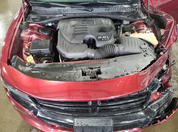 2C3CDXJG8JH136237 2018 DODGE CHARGER Burgundy Vista interior trasera