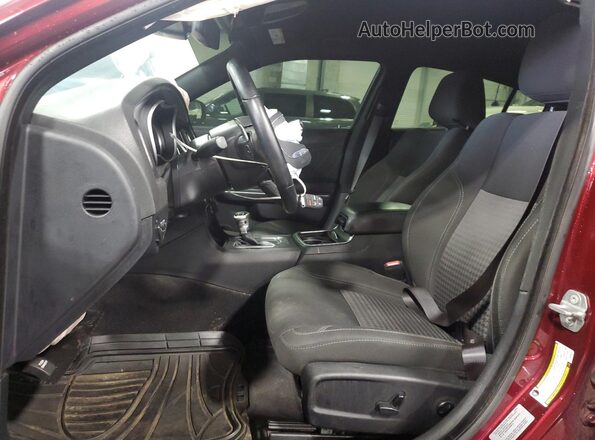 2C3CDXJG8JH136237 2018 DODGE CHARGER Burgundy Vista interior delantera