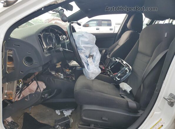 2C3CDXKT6KH622557 2019 DODGE CHARGER Белый Вид салона спереди