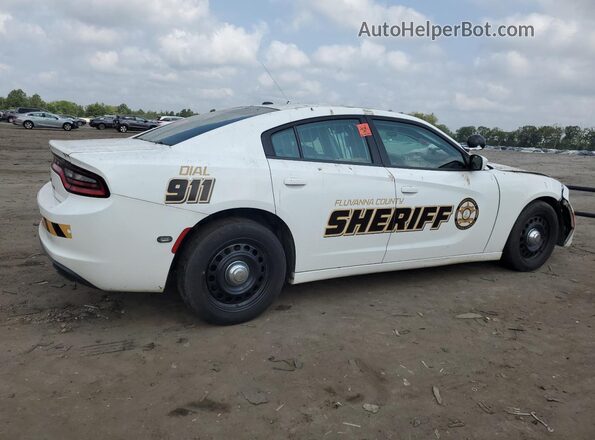 2C3CDXKT6KH622557 2019 DODGE CHARGER Белый Задняя правая четверть