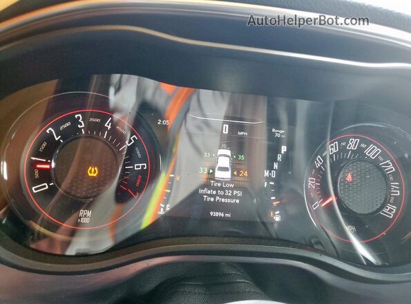 2C3CDZAG1JH217043 2018 DODGE CHALLENGER Blue Vista del cuadro de instrumentos