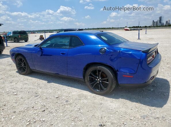 2C3CDZAG1JH217043 2018 DODGE CHALLENGER Blue Trasero izquierdo