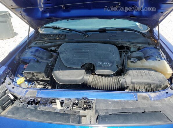 2C3CDZAG1JH217043 2018 DODGE CHALLENGER Blue Vista interior trasera