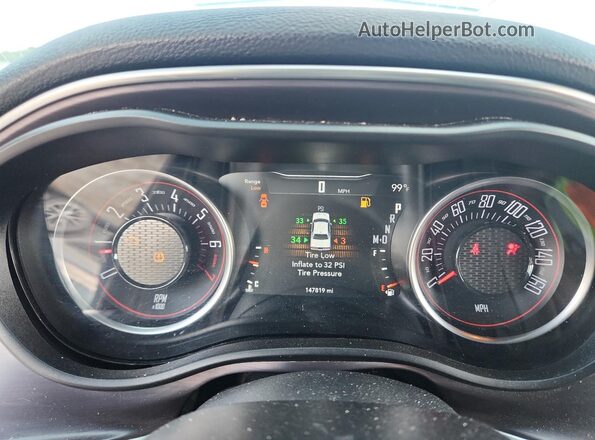 2C3CDZAG3JH202205 2018 DODGE CHALLENGER Gray Вид щитка приладів