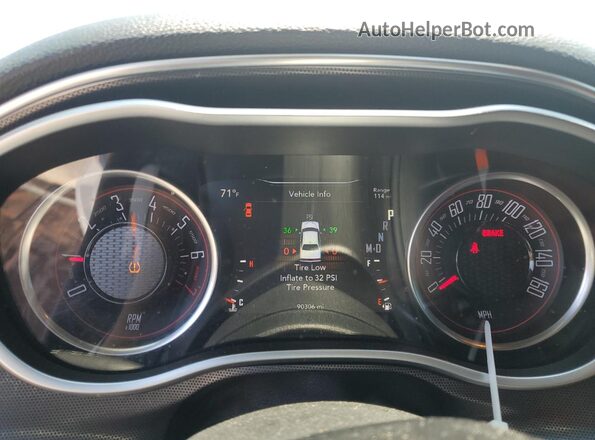 2C3CDZAG5JH311636 2018 DODGE CHALLENGER Белый Вид щитка приборов