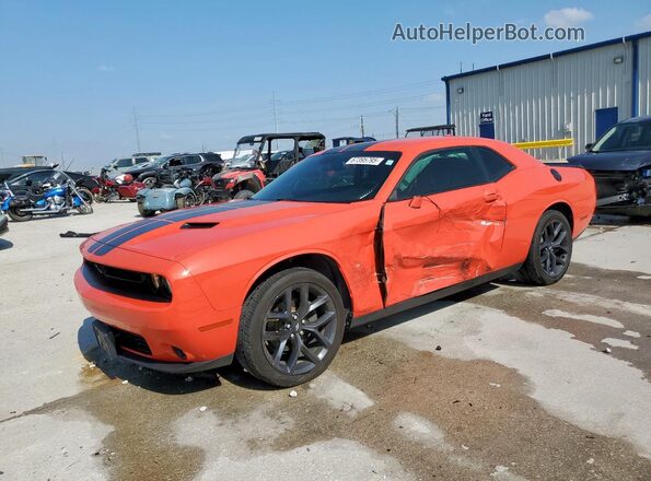 2C3CDZAG6MH509923 2021 DODGE CHALLENGER Orange Vista tres cuartos delantera izquierda