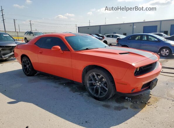 2C3CDZAG6MH509923 2021 DODGE CHALLENGER Orange Delantero derecho