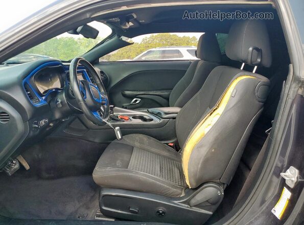 2C3CDZAGXJH215145 2018 DODGE CHALLENGER Black Vista interior delantera