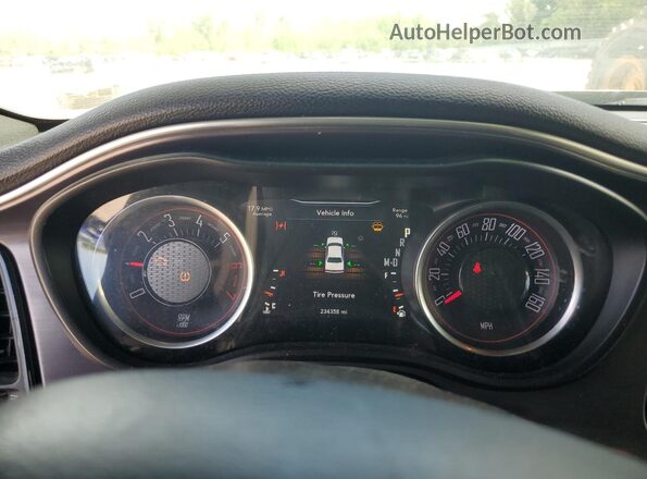 2C3CDZBTXJH131080 2018 DODGE CHALLENGER Black Vista del cuadro de instrumentos